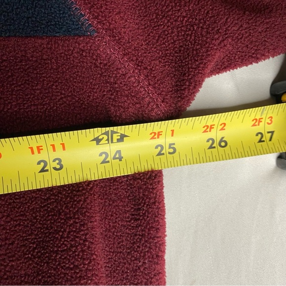 West Coast Polar Fleece Sweater XL Burgundy Long Sleeve Pullover Outdoor Hike - Picture 7 of 8